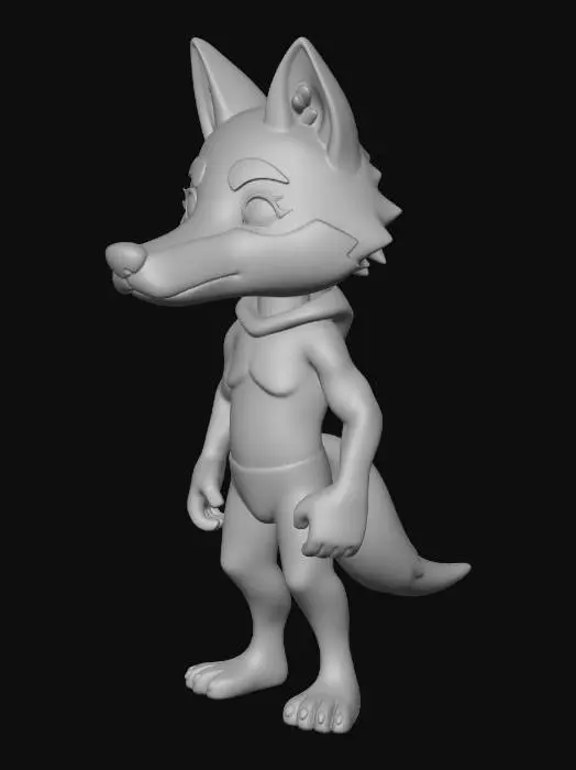3D model for small stylized 3D character, humanoid body with a realistic wolf head, full body, standing neutral pose, cartoon-realistic proportions, clean topology, smooth surfaces, minimal fine details, optimized for 3D printing, centered, symmetrical, soft studio lighting, neutral background, high quality sculpt, game-ready mesh, zbrush style, matte material
“clean mesh, manifold, watertight, optimized for 3D printing”