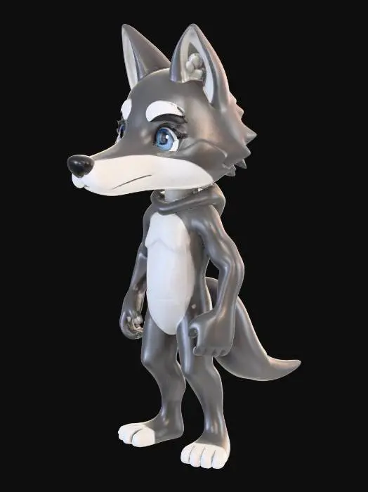 3D model for small stylized 3D character, humanoid body with a realistic wolf head, full body, standing neutral pose, cartoon-realistic proportions, clean topology, smooth surfaces, minimal fine details, optimized for 3D printing, centered, symmetrical, soft studio lighting, neutral background, high quality sculpt, game-ready mesh, zbrush style, matte material
“clean mesh, manifold, watertight, optimized for 3D printing”
