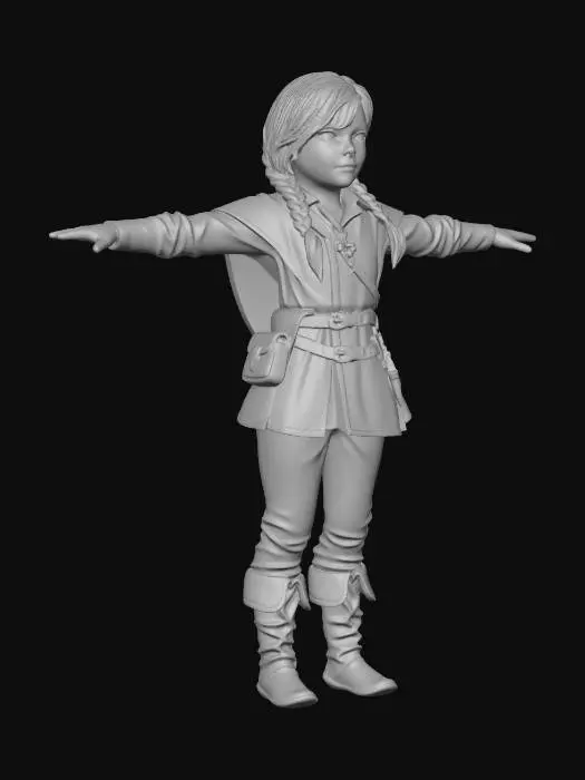 3D model for Young Sorceress