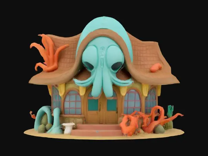 3D model for squidward's house