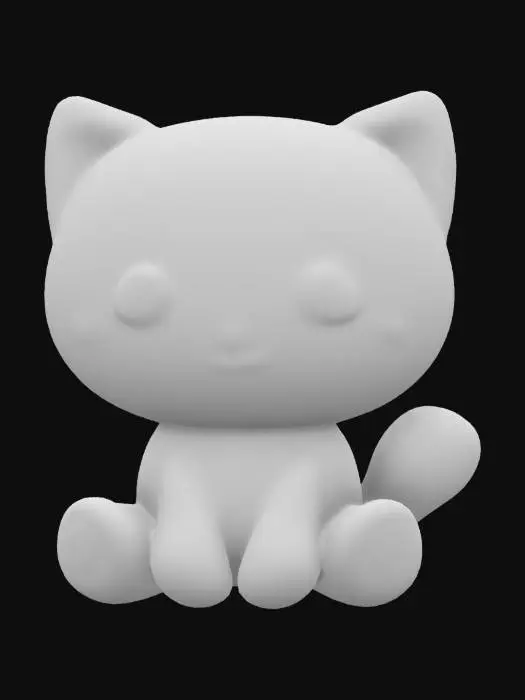 3D model for Playful Kitty Plush