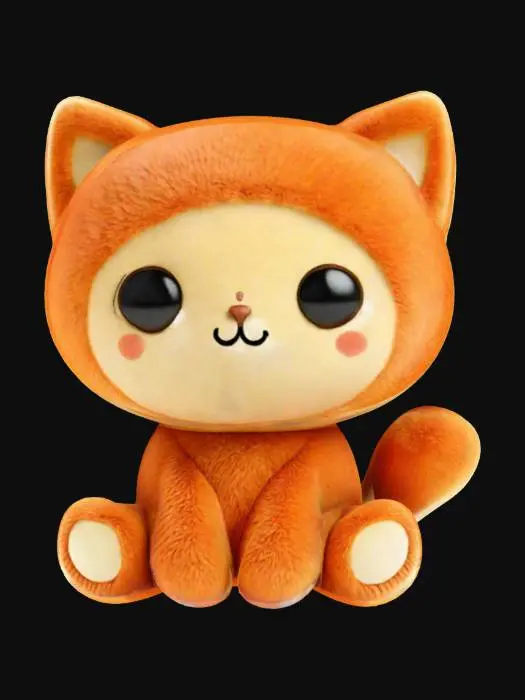 3D model for Playful Kitty Plush