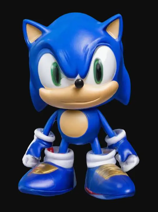 3D model for a toy that looks like sonic