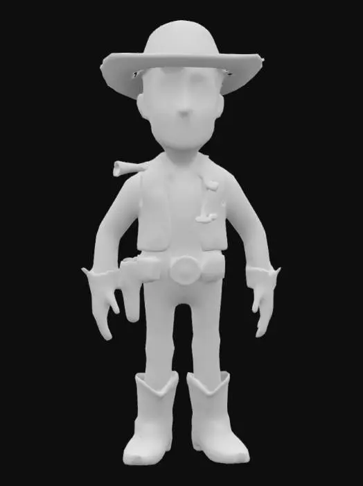 3D model for a toy that looks like woody from toy story