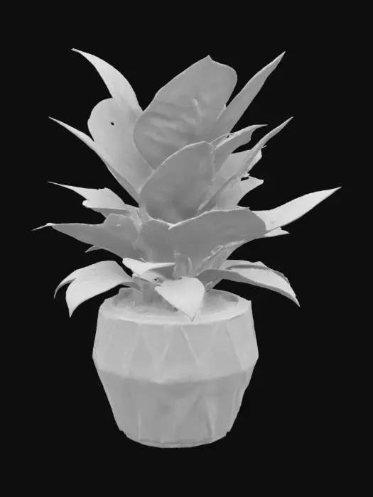 3D model for #garden#, a very trippy hybrid plant in a pot