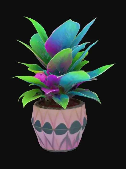 3D model for #garden#, a very trippy hybrid plant in a pot