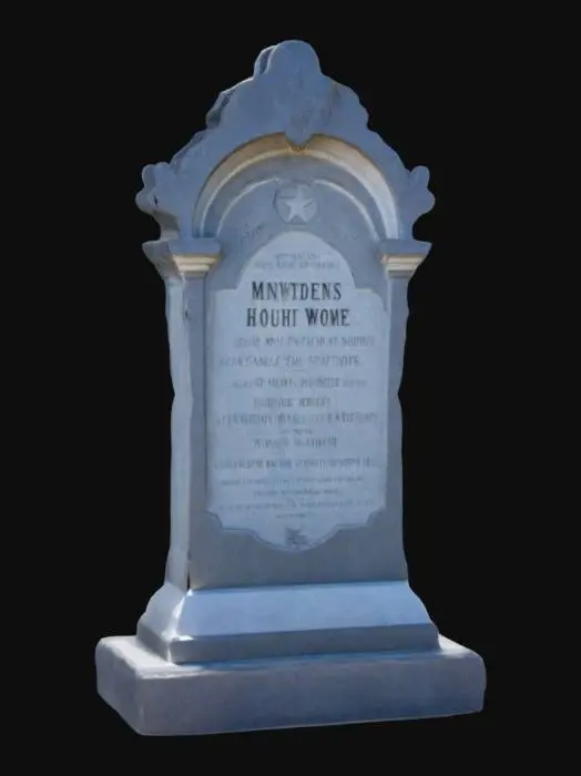 3D model for tombstone