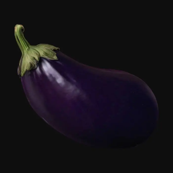 3D model for #valentine#, a big purple eggplant