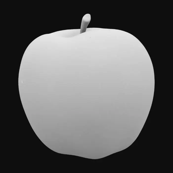 3D model for a crisp sweating granny green apple
