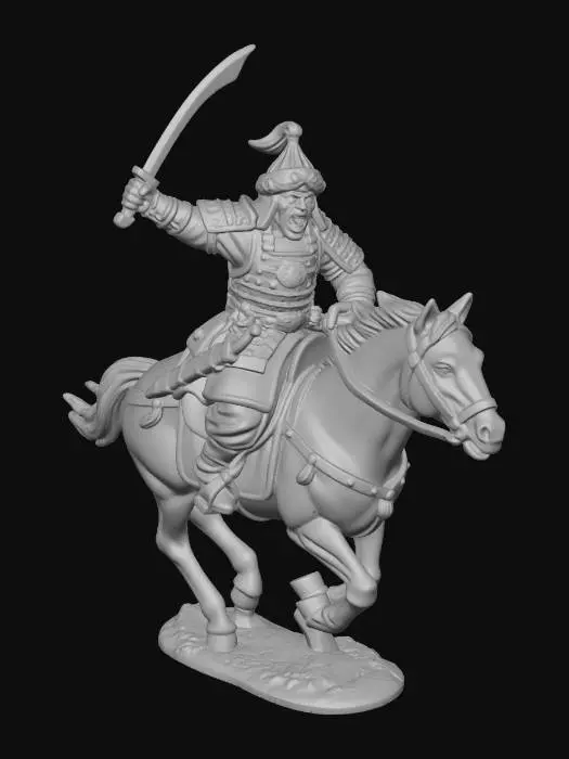 3D model for Warrior on Horseback