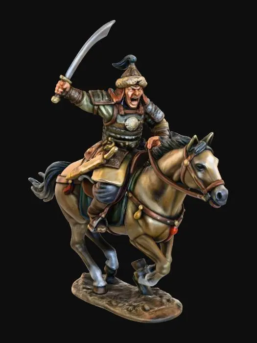 3D model for Warrior on Horseback