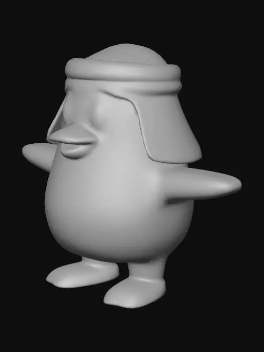 3D model for Desert chick