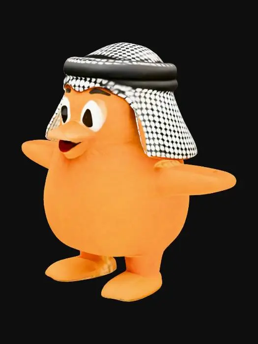 3D model for Desert chick