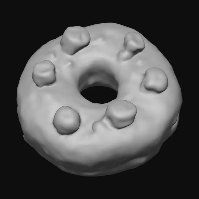 3D model for Creamy Delight Donut