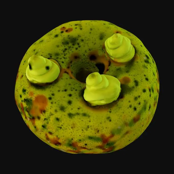3D model for Matcha Whirl Donut