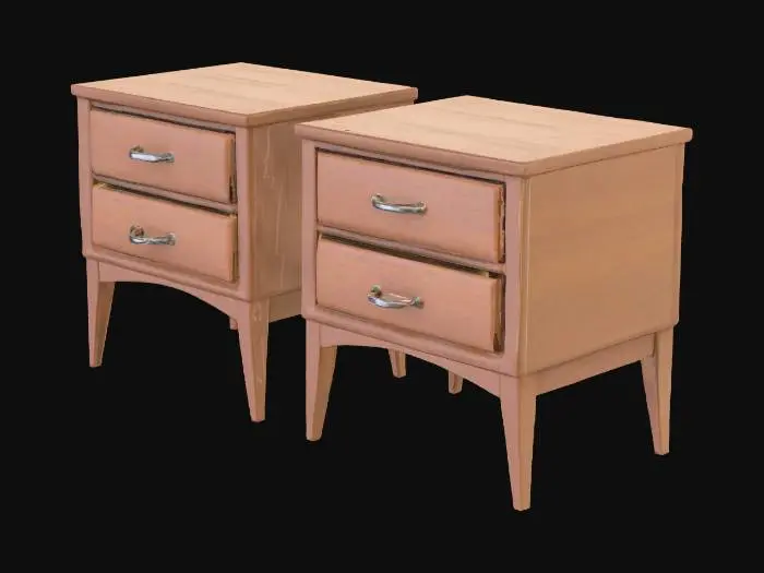 3D model for creare comodini con 2 aperture