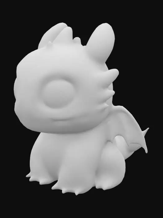 3D model for Night Fury Charm