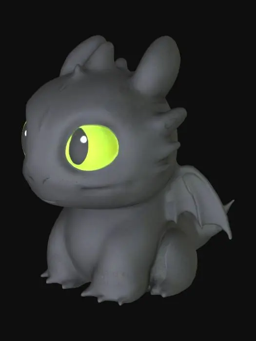 3D model for Night Fury Charm