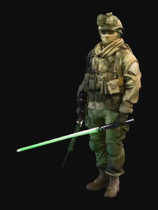 3D model for Warrior of Light