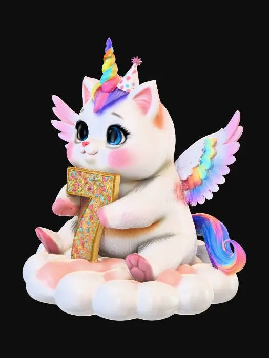 3D model for Magical Birthday Celebration