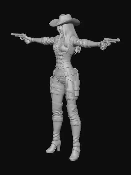 3D model for Cowgirl