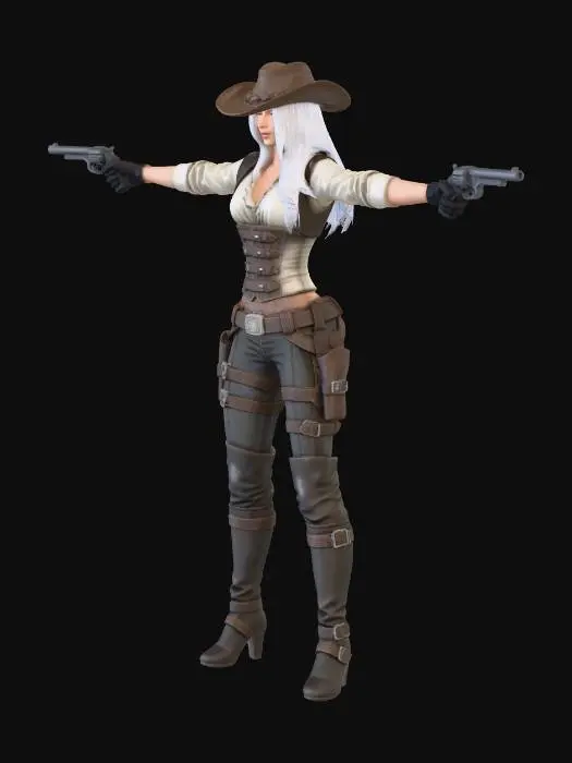 3D model for Cowgirl