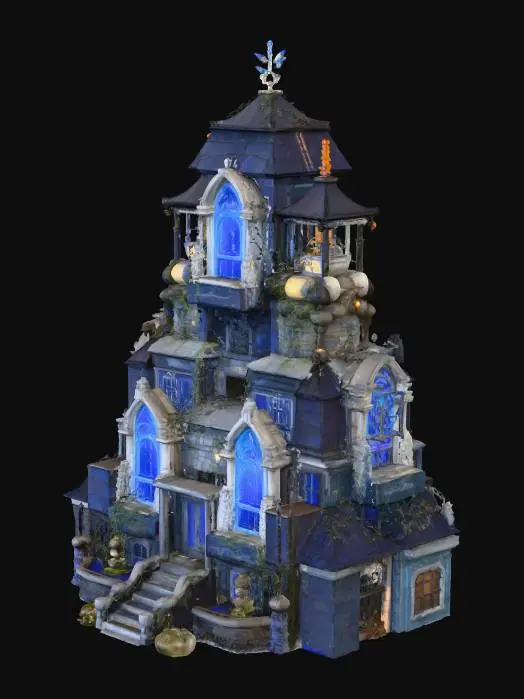 3D model for Haunted Manor, #Halloween2025#