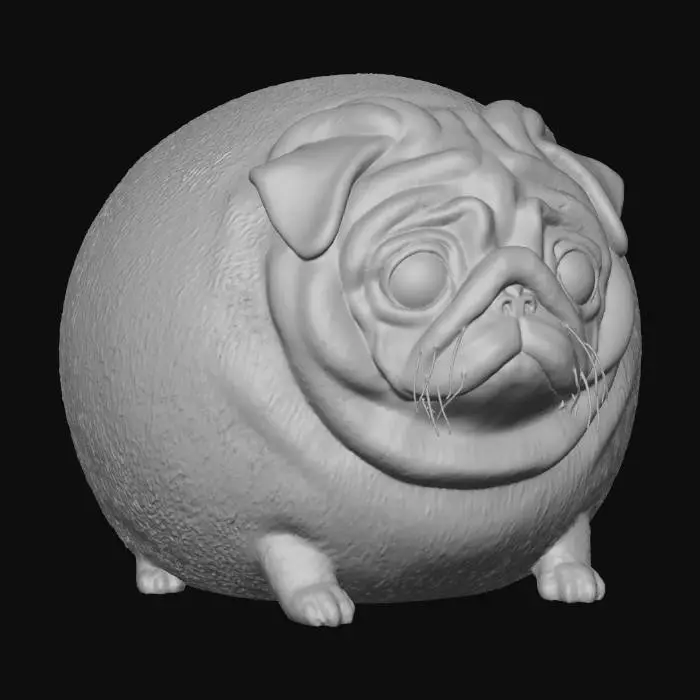 3D model for Chubby Pug Feast