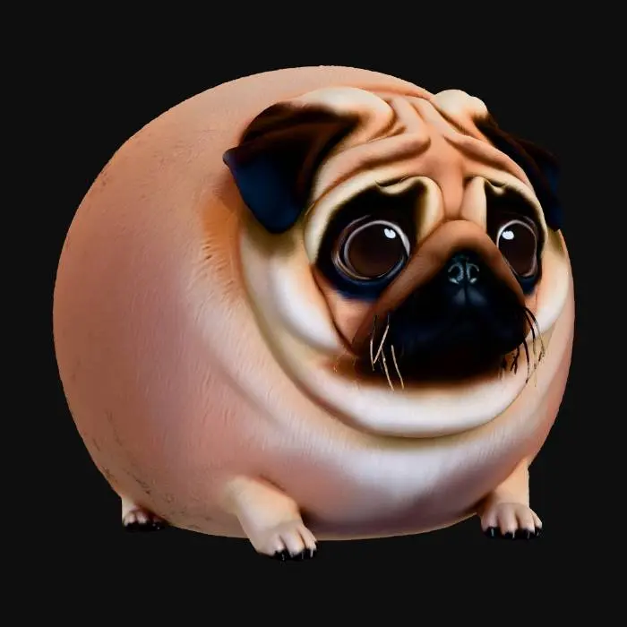 3D model for Chubby Pug Feast