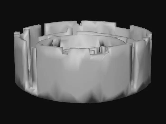 3D model for Make me a maze with a difficult exit.