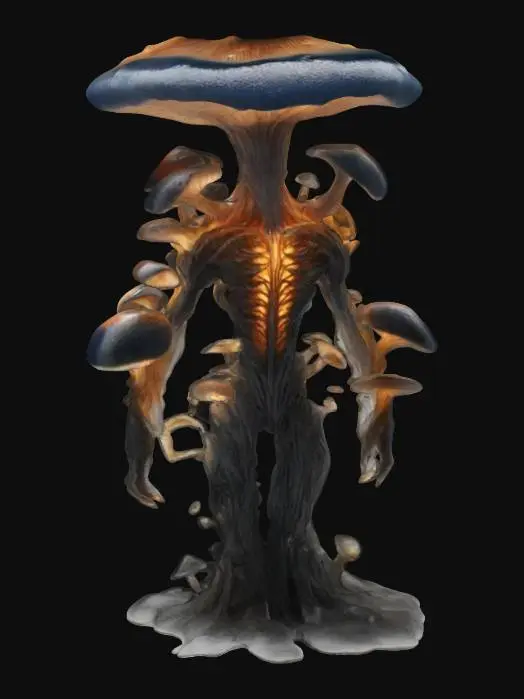 3D model for Glowing Mushroom Guardian