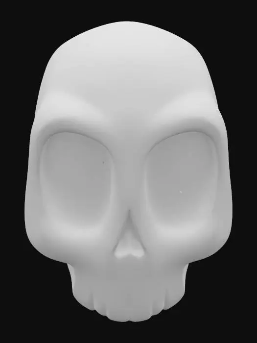 3D model for Skull Figure without background