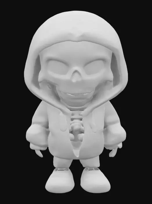 3D model for Skater Skeleton Swagger figure