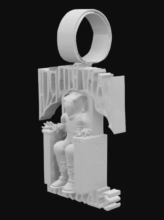 3D model for Death Row Pendant