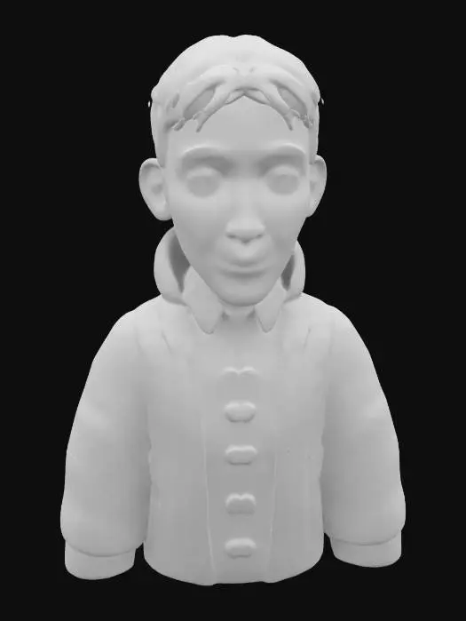 3D model for Surprised Character in Plaid