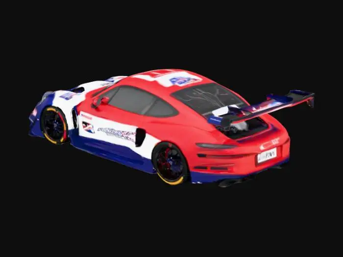 3D model for Race Car Starburst