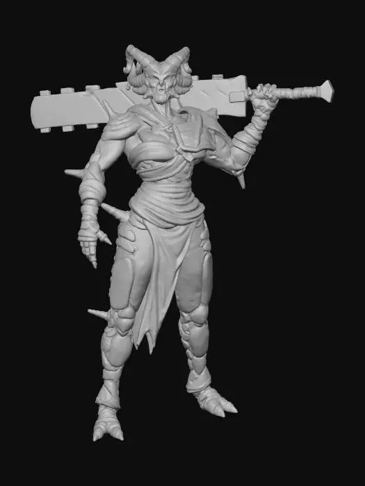 3D model for Demonic Warrior in the Mist