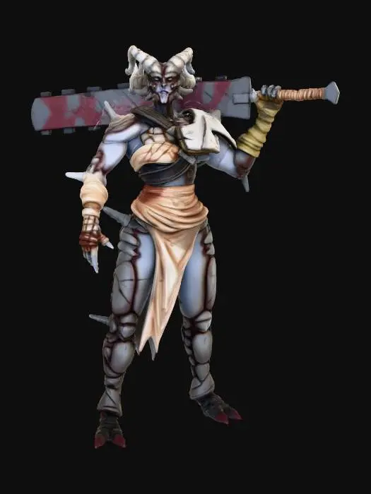 3D model for Demonic Warrior in the Mist