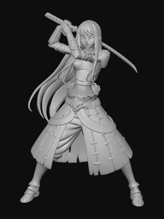 3D model for Samurai Warrior in the Desert