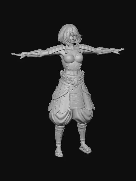 3D model for Warrior's Stance