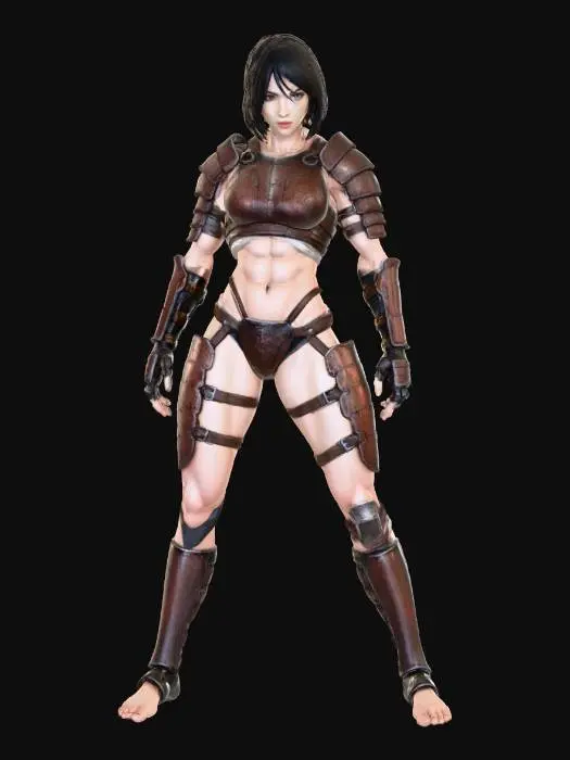 3D model for Warrior of the Wasteland