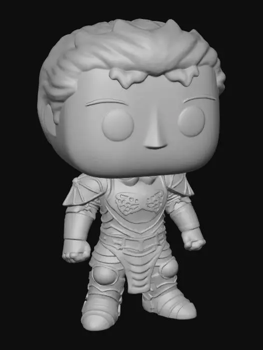 3D model for Knight Figurine Profile