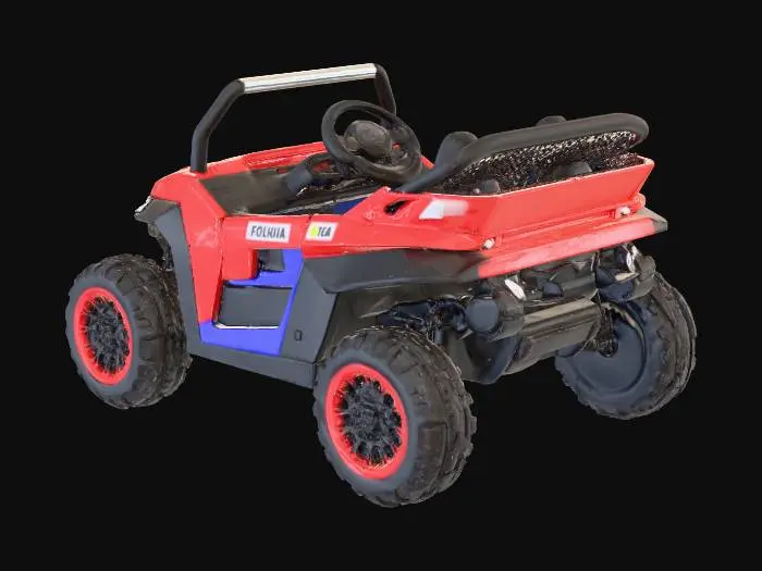 3D model for Red Toy Off-Road Vehicle