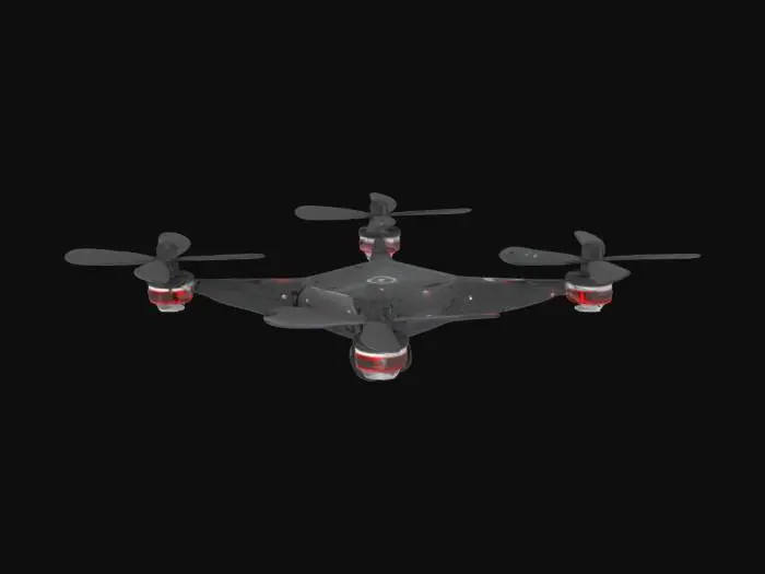 3D model for Surveillance Drones – “Warden Units”
Design: Matte black quadcopters with ringed light scanners.

Lights: Rotating red-white scan beams.

Behavior: Hover silently until provoked, then pulse-scan for movement.

Upgrade Types:

Warden Alpha – Basic patrol

Warden Echo – Chases and stuns

Warden Prism – Reflective shields, must be disabled by hacking