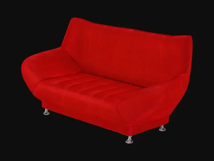 3D model for Sillon moderno rojo