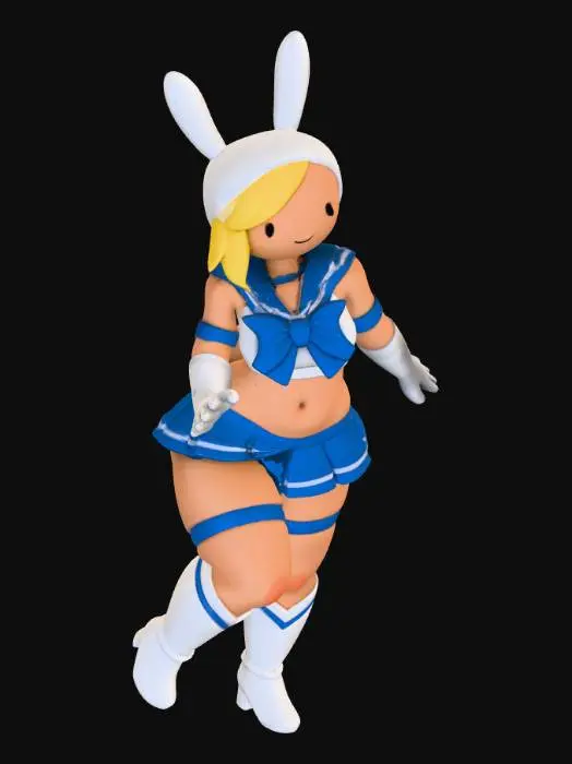 3D model for Bunny Warrior