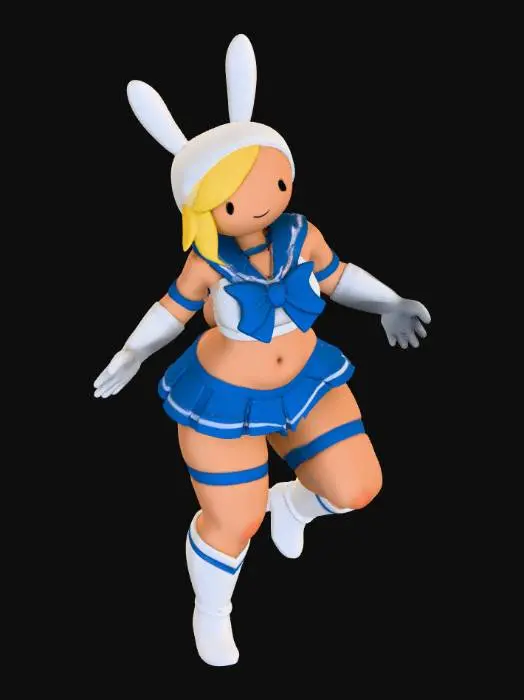 3D model for Bunny Warrior