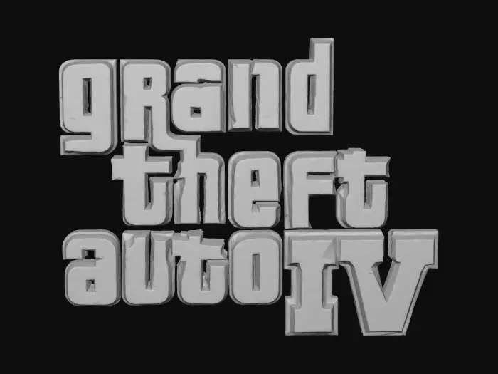 3D model for Grand Theft Auto IV Logo