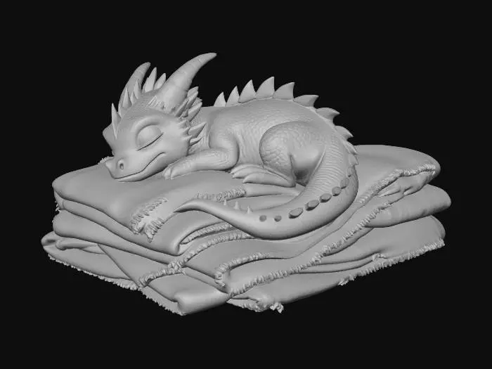 3D model for Cozy Dragon Dreams