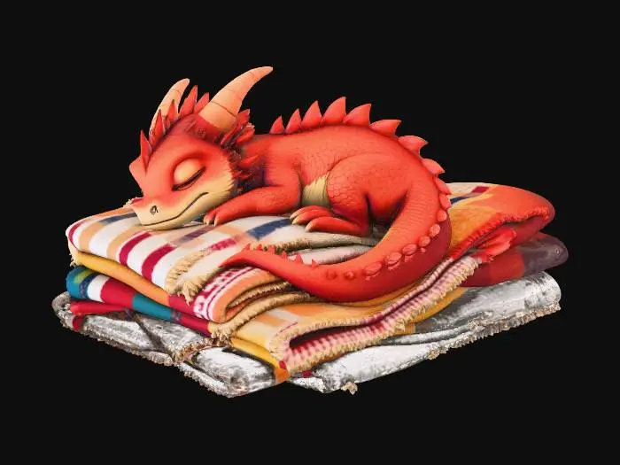 3D model for Cozy Dragon Dreams